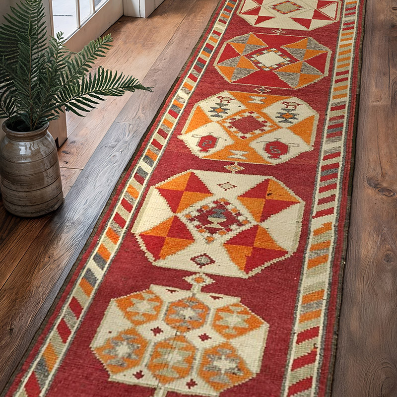 Vintage Anadolu Yolluk - 90 cm x 355 cm - K0059631