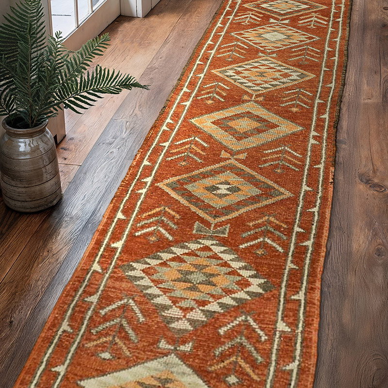 Vintage Anadolu Yolluk - 88 cm x 365 cm - K0059640