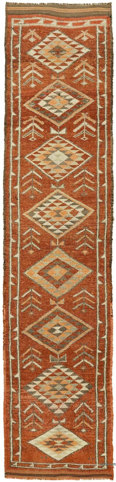 Vintage Tribal Runner Rug - 2' 11" x 12'  (35" x 144")