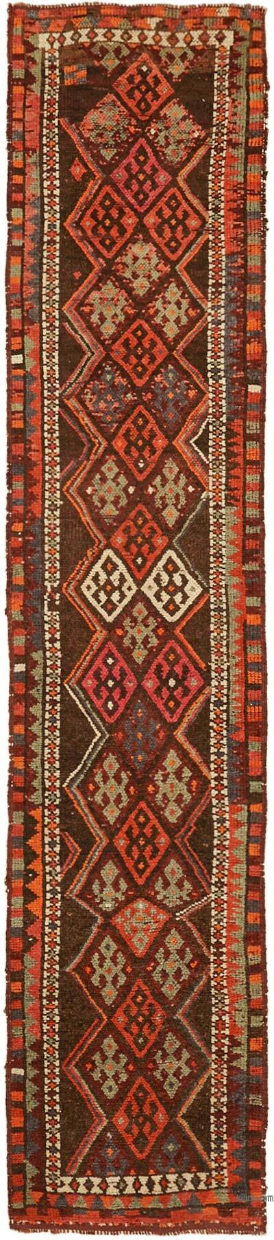 Vintage Tribal Runner Rug - 2' 10" x 13'  (34" x 156")