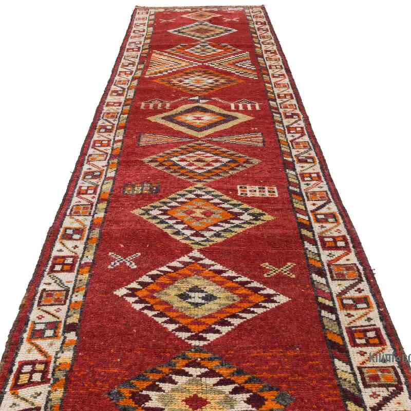 Vintage Tribal Runner Rug - 3'  x 12' 5" (36" x 149") - K0059651