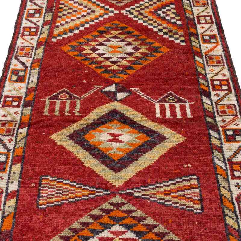 Vintage Tribal Runner Rug - 3'  x 12' 5" (36" x 149") - K0059651