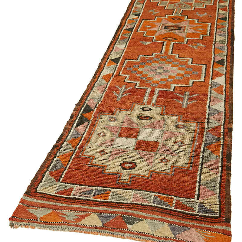 Vintage Anadolu Yolluk - 87 cm x 353 cm - K0059655