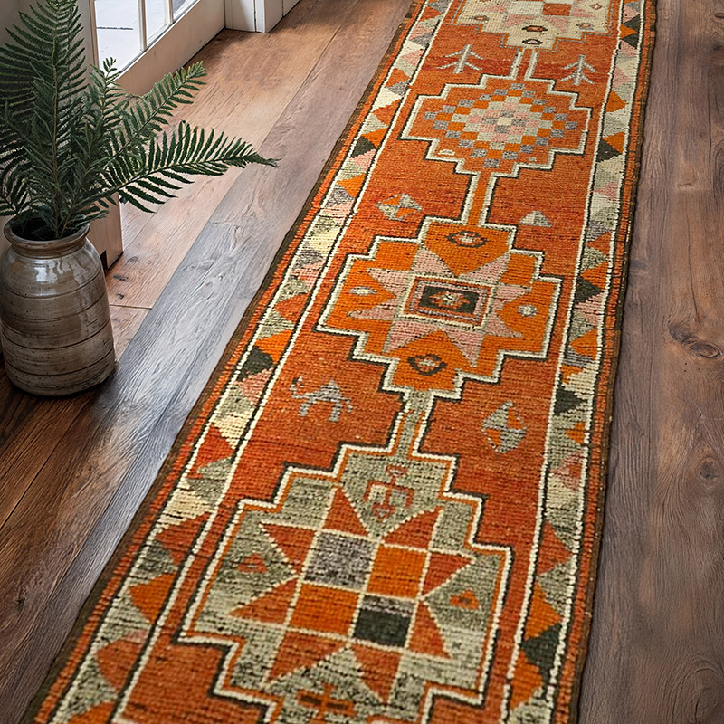 Vintage Anadolu Yolluk - 87 cm x 353 cm - K0059655