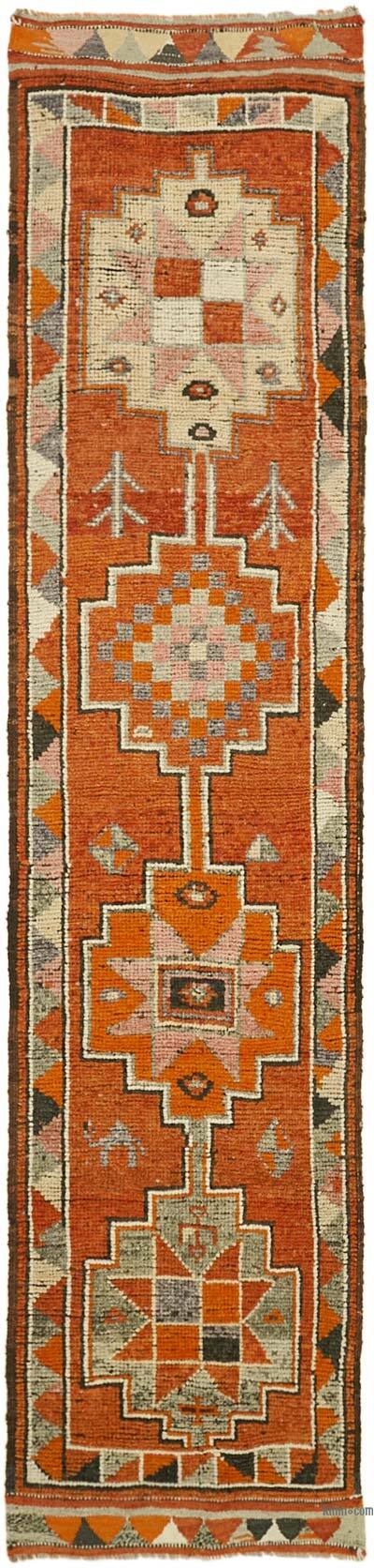 Vintage Tribal Runner Rug - 2' 10" x 11' 7" (34" x 139")