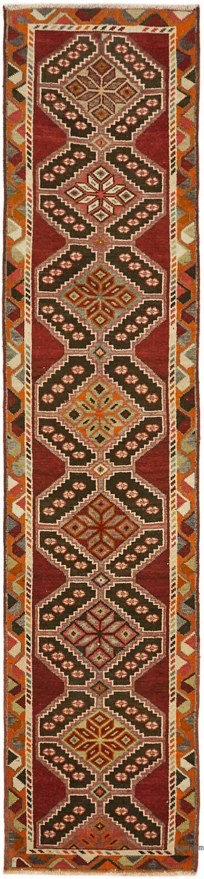 Vintage Tribal Runner Rug - 2' 11" x 12' 8" (35" x 152")