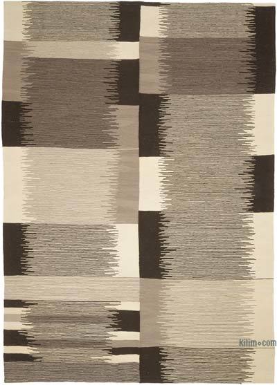 New Handwoven Turkish Kilim Rug - 7' 4" x 10' 4" (88" x 124")