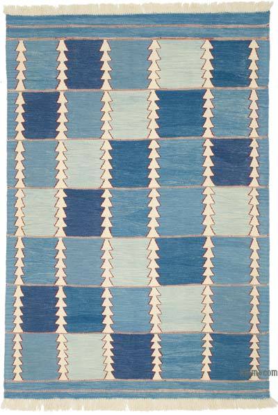 Yeni Kök Boya El Dokuma Kilim - 152 cm x 214 cm