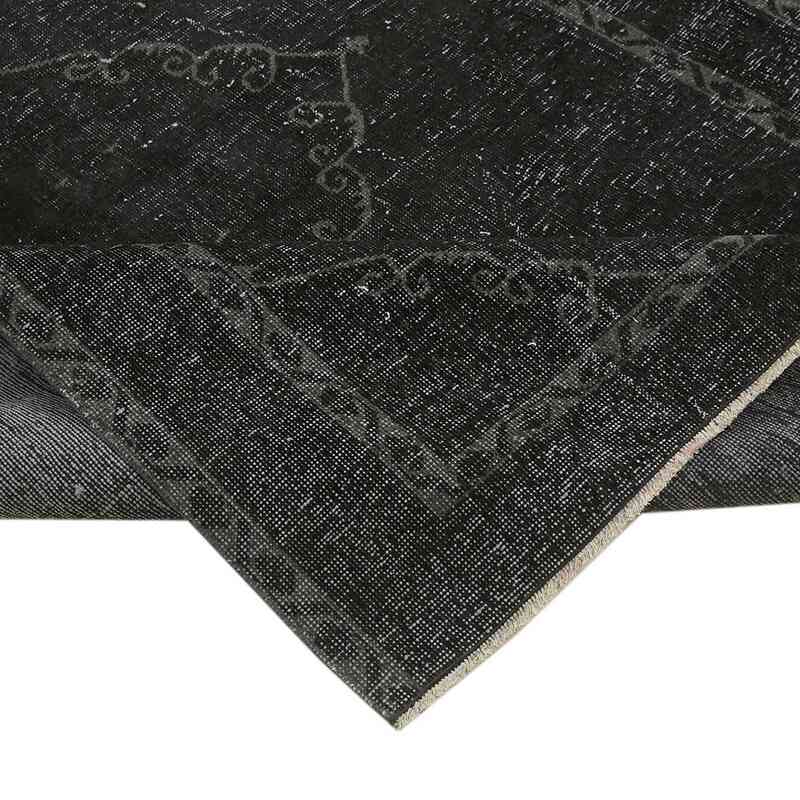 Black Over-dyed Vintage Hand-Knotted Oriental Rug - 9' 8" x 12' 4" (116" x 148") - K0059760