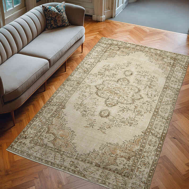 El Dokuma Vintage Halı - 178 cm x 285 cm - K0059855