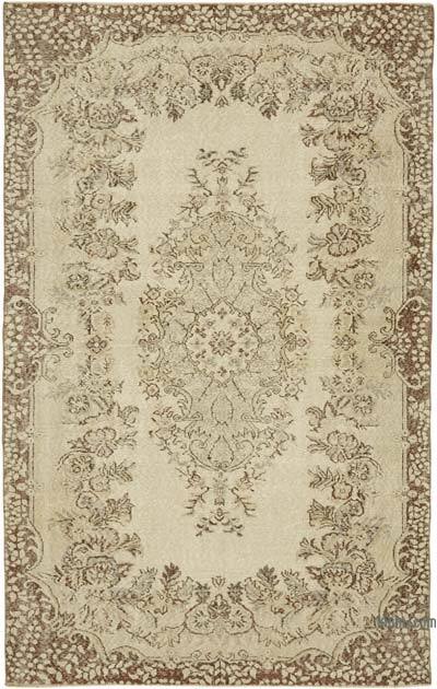 Vintage Turkish Hand-Knotted Rug - 5' 7" x 8' 9" (67" x 105")
