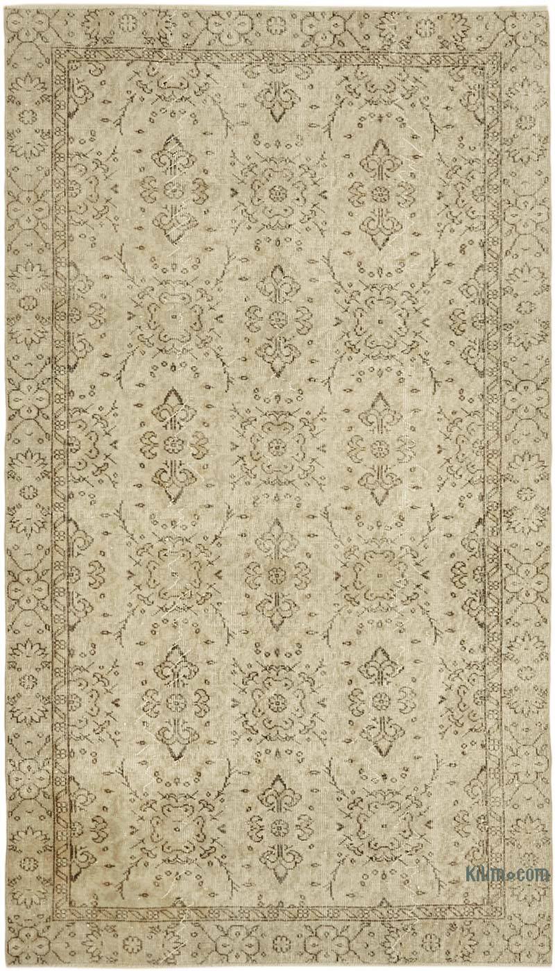 Vintage Turkish Hand-Knotted Rug - 4' 10" x 8' 5" (58" x 101") - K0059892
