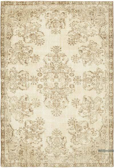 Vintage Turkish Hand-Knotted Rug - 6' 4" x 9' 3" (76" x 111")