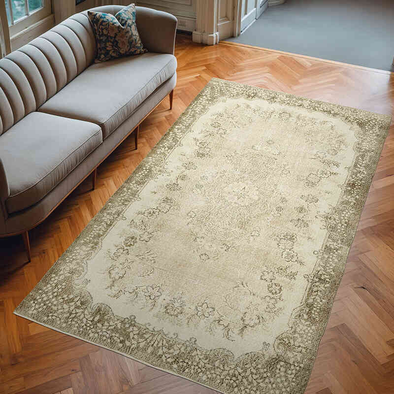 Alfombra Vintage Turca Anudada a Mano - 176 cm x 292 cm - K0059911