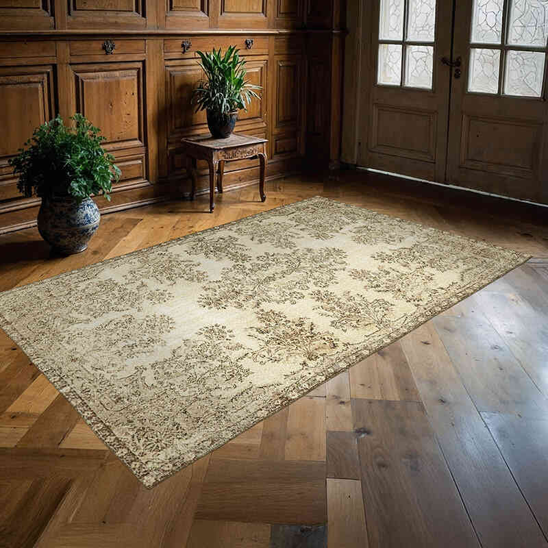 El Dokuma Vintage Halı - 161 cm x 255 cm - K0059926