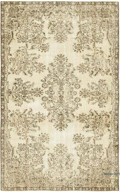 Vintage Turkish Hand-Knotted Rug - 5' 3" x 8' 4" (63" x 100")
