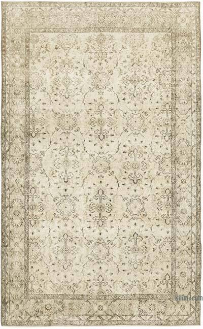Vintage Turkish Hand-Knotted Rug - 5' 7" x 8' 11" (67" x 107")