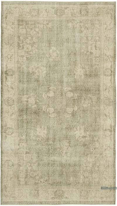 Vintage Turkish Hand-Knotted Rug - 5' 1" x 8' 10" (61" x 106")
