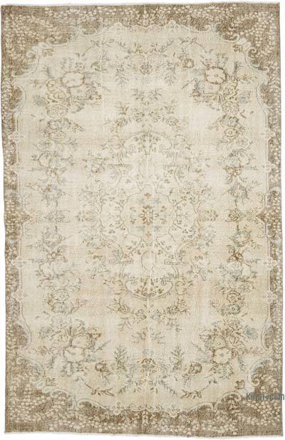 Vintage Turkish Hand-Knotted Rug - 5' 8" x 8' 9" (68" x 105")