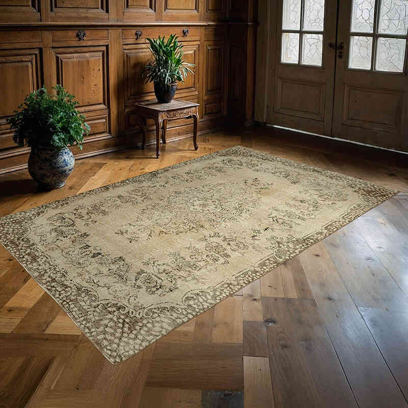 El Dokuma Vintage Halı - 167 cm x 260 cm - K0059998