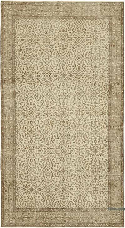 Vintage Turkish Hand-Knotted Rug - 5' 5" x 9' 7" (65" x 115")