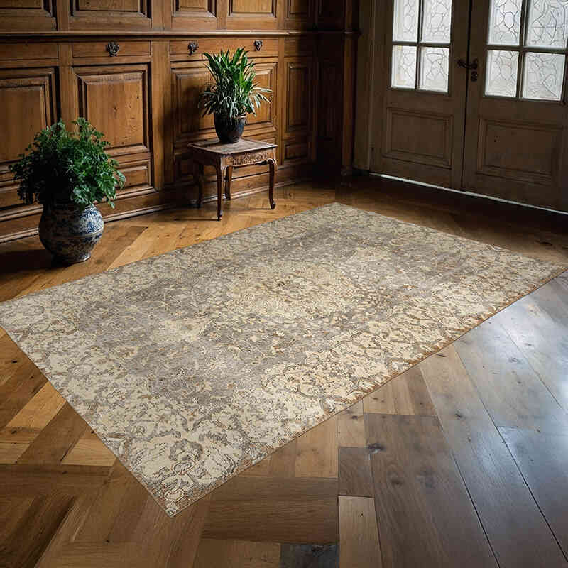 Alfombra Vintage Turca Anudada a Mano - 171 cm x 264 cm - K0060003