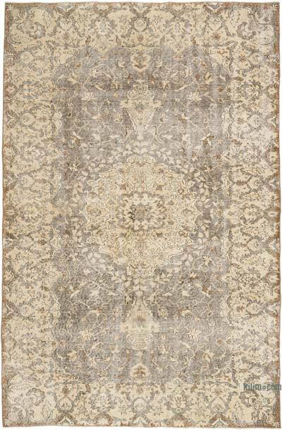 Vintage Turkish Hand-Knotted Rug - 5' 7" x 8' 8" (67" x 104")