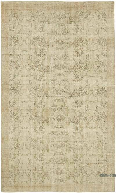 Vintage Turkish Hand-Knotted Rug - 5' 7" x 9' 2" (67" x 110")