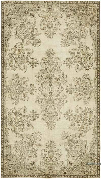Vintage Turkish Hand-Knotted Rug - 5' 5" x 9' 7" (65" x 115")