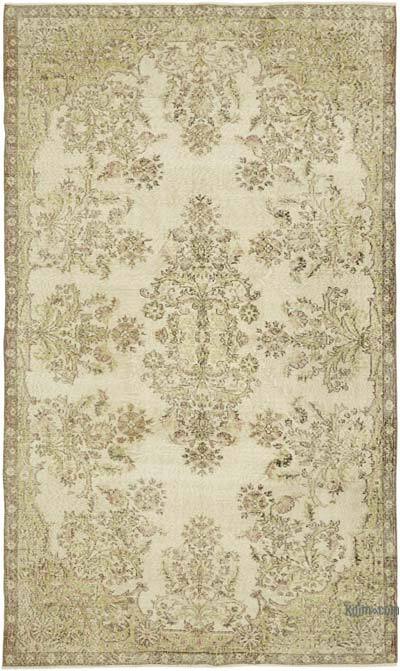 Vintage Turkish Hand-Knotted Rug - 5' 7" x 9' 4" (67" x 112")