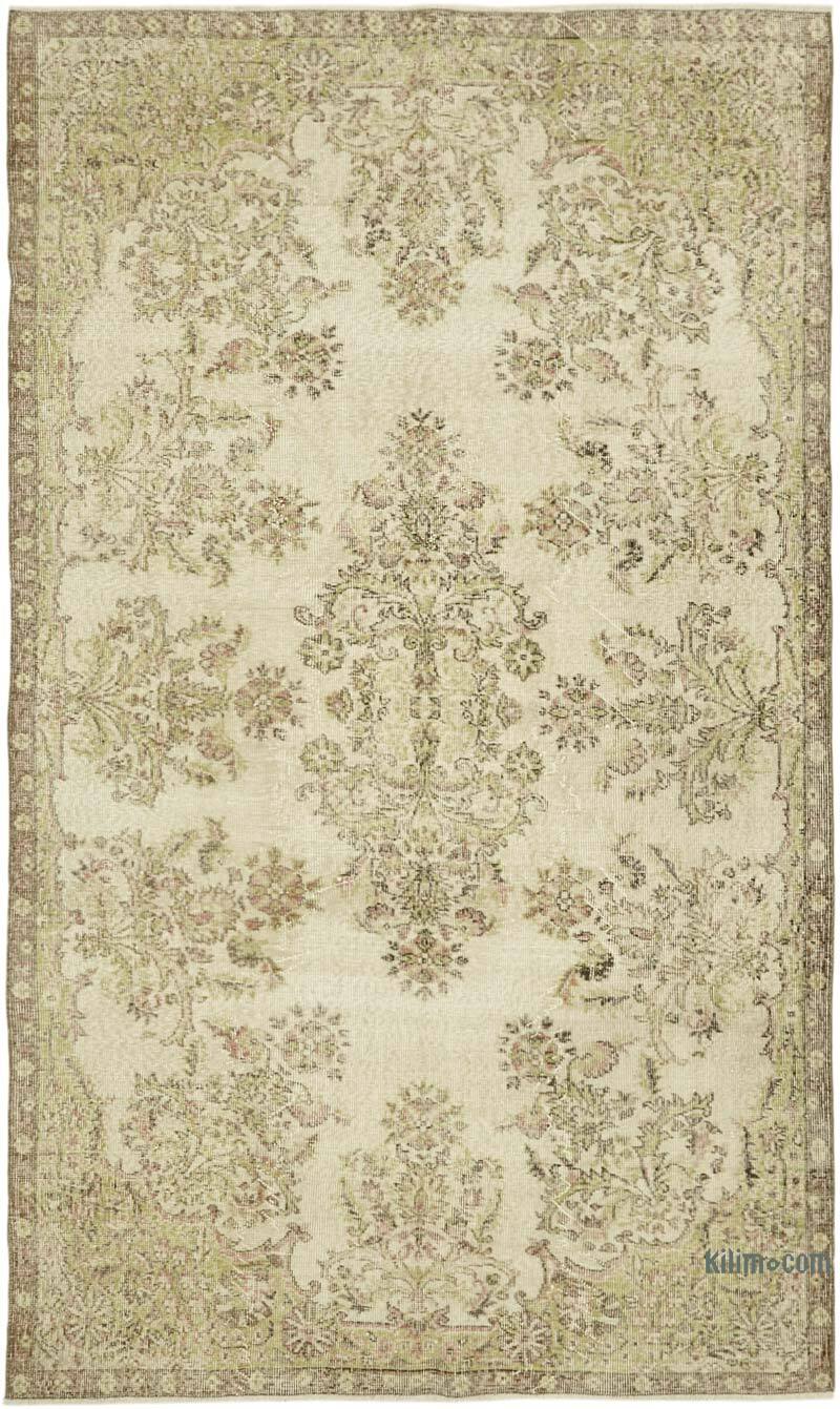 Vintage Turkish Hand-Knotted Rug - 5' 7" x 9' 4" (67" x 112") - K0060009