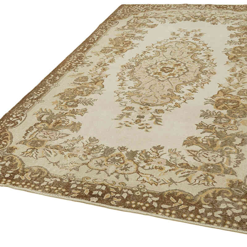Alfombra Vintage Turca Anudada a Mano - 187 cm x 300 cm - K0060016