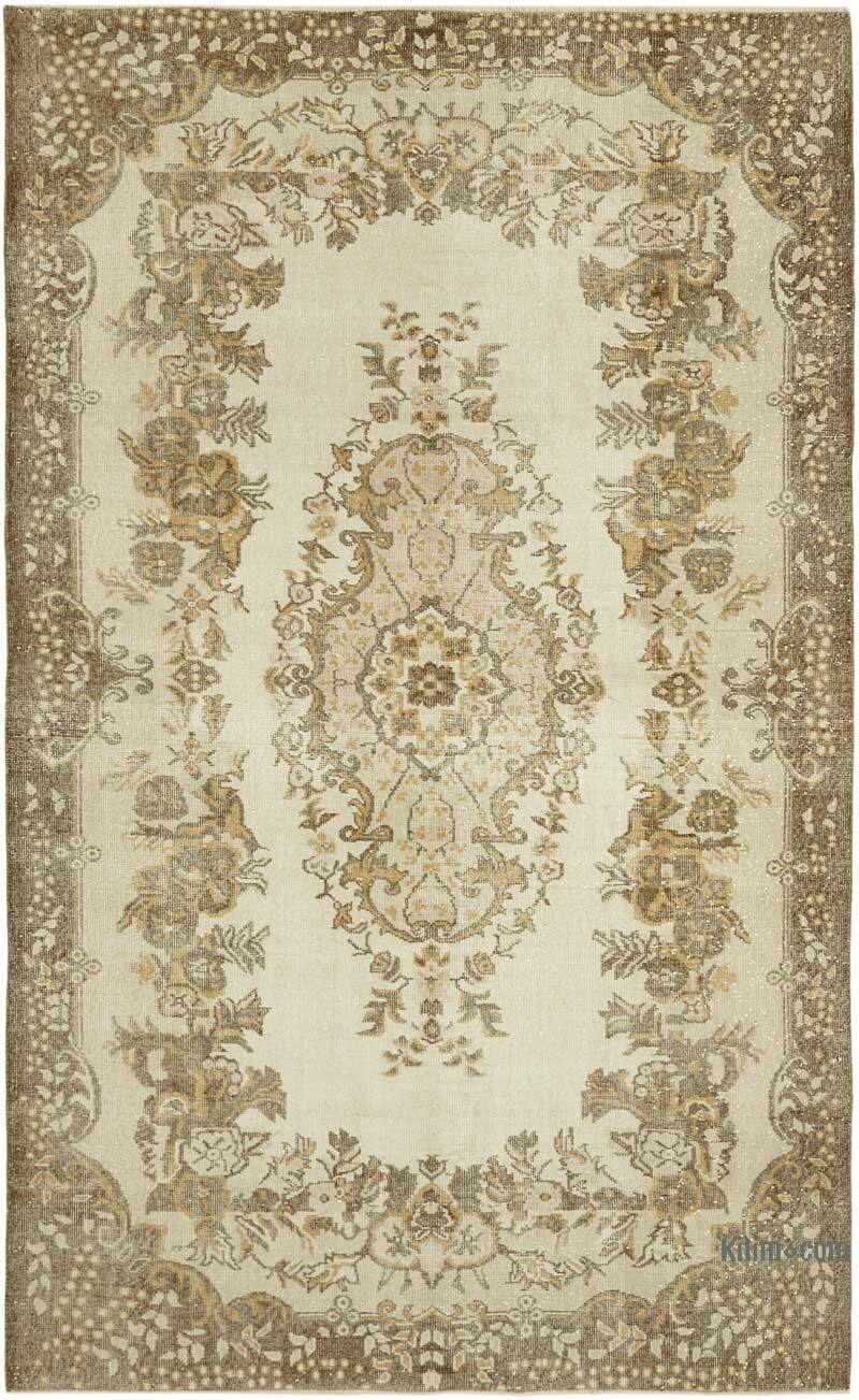 Alfombra Vintage Turca Anudada a Mano - 187 cm x 300 cm - K0060016