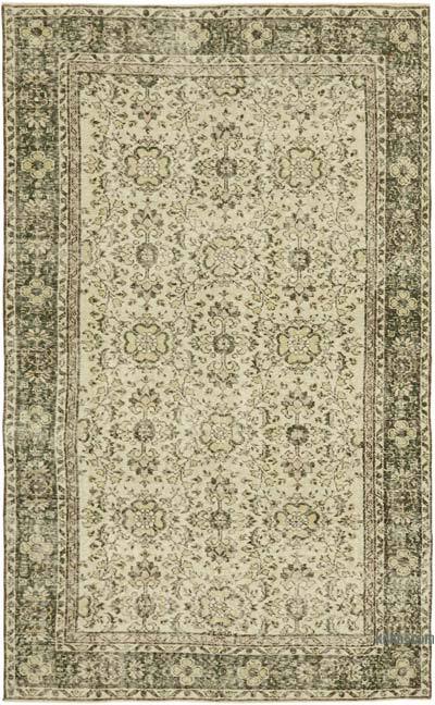 Vintage Turkish Hand-Knotted Rug - 5' 8" x 9' 1" (68" x 109")