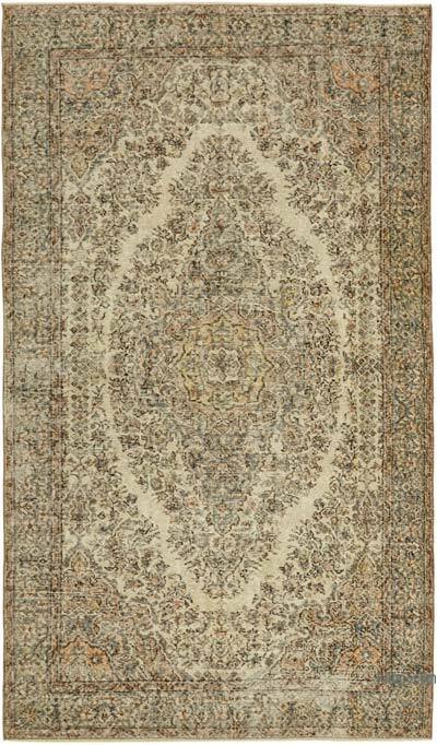 Vintage Turkish Hand-Knotted Rug - 5' 6" x 9' 2" (66" x 110")