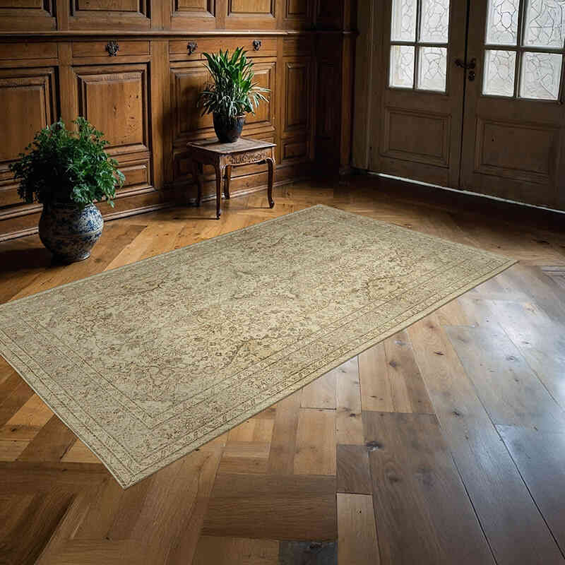 El Dokuma Vintage Halı - 152 cm x 267 cm - K0060032