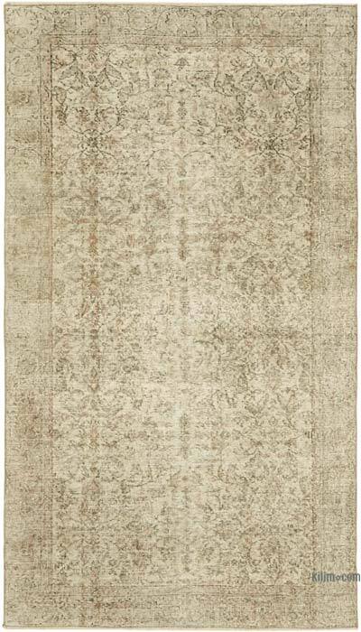 Vintage Turkish Hand-Knotted Rug - 4' 11" x 8' 4" (59" x 100")