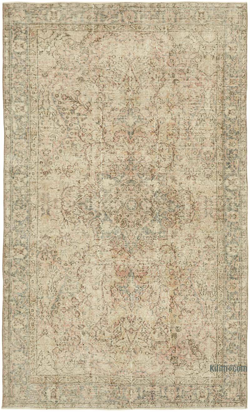 Alfombra Vintage Turca Anudada a Mano - 162 cm x 262 cm - K0060035