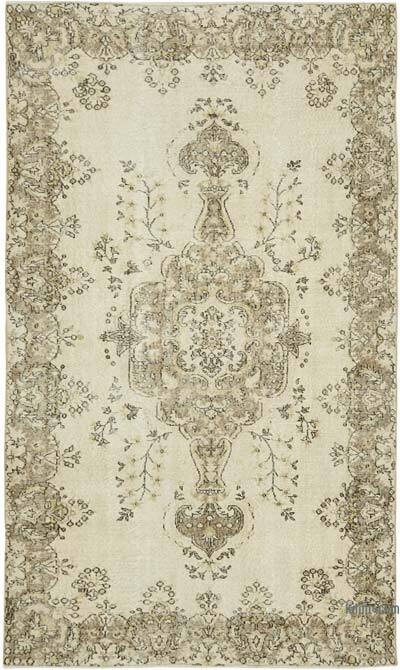 Vintage Turkish Hand-Knotted Rug - 5' 8" x 9' 5" (68" x 113")