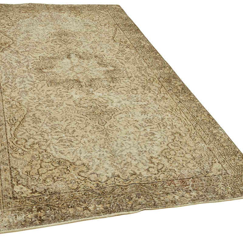 Alfombra Vintage Turca Anudada a Mano - 142 cm x 257 cm - K0060052