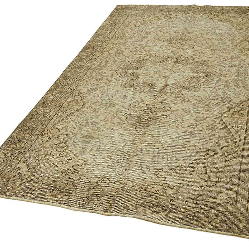 Alfombra Vintage Turca Anudada a Mano - 142 cm x 257 cm - K0060052