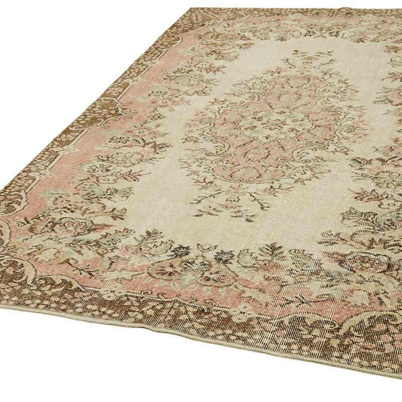 Alfombra Vintage Turca Anudada a Mano - 168 cm x 258 cm - K0060053