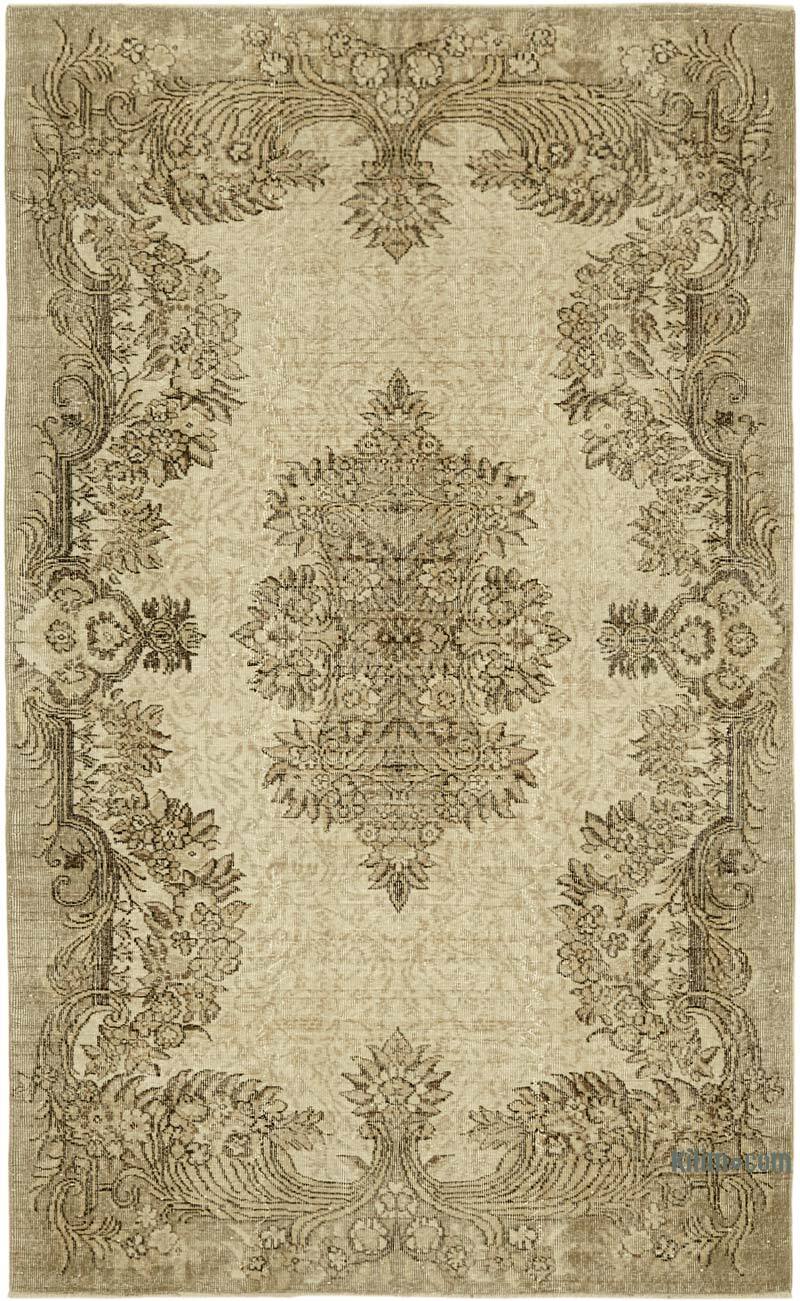 Vintage Turkish Hand-Knotted Rug - 5' 7" x 9' 2" (67" x 110") - K0060054