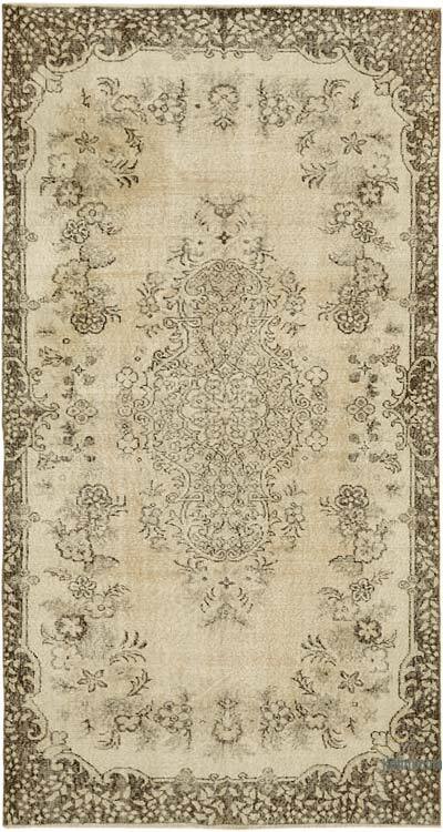 Vintage Turkish Hand-Knotted Rug - 4' 11" x 9' 1" (59" x 109")