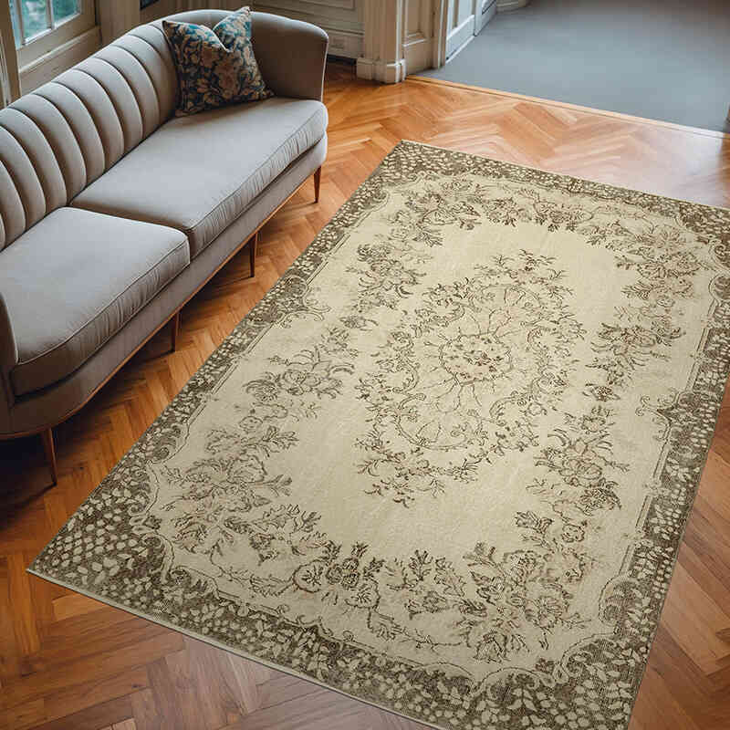 El Dokuma Vintage Halı - 204 cm x 304 cm - K0060081