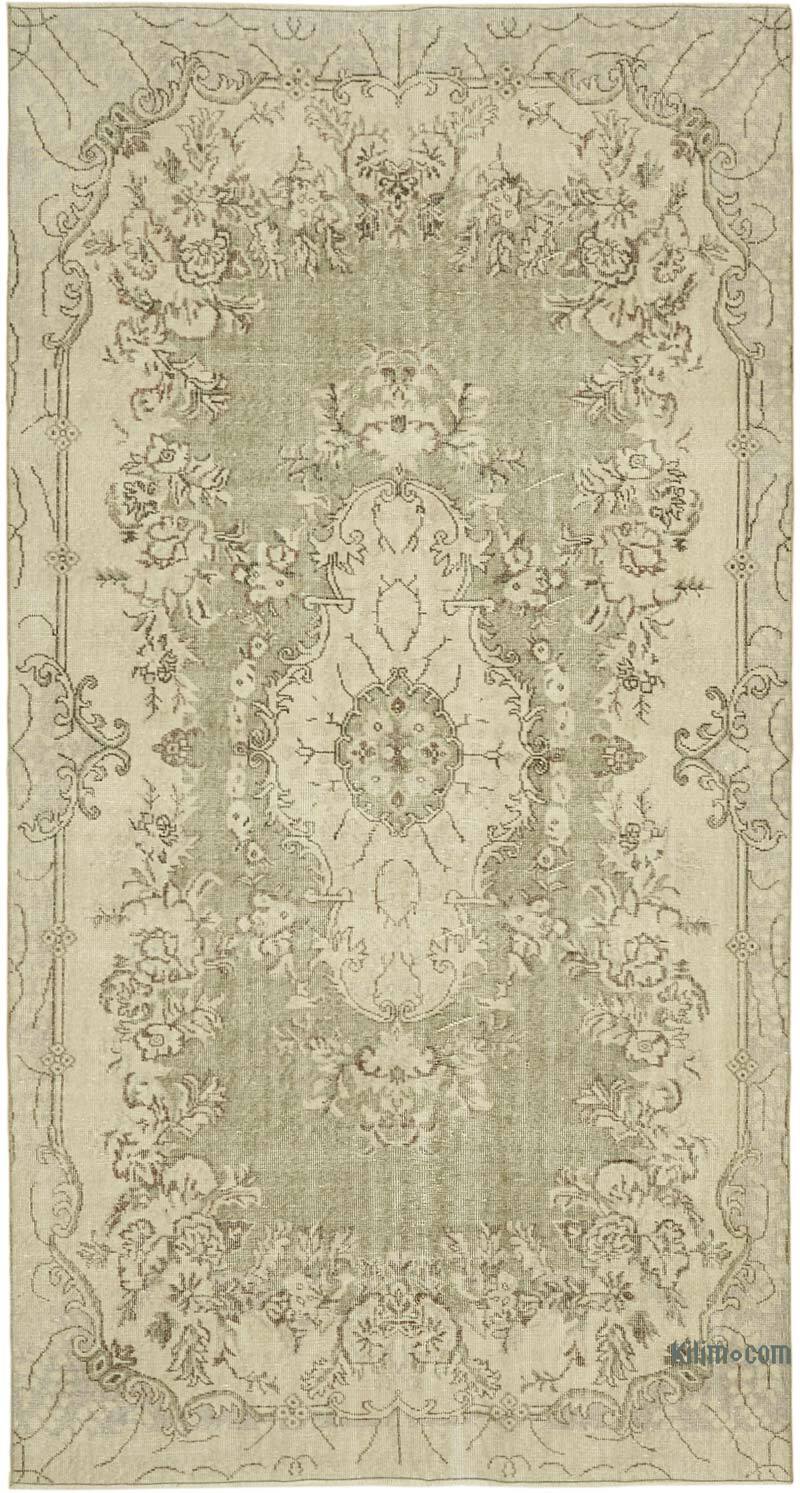Vintage Turkish Hand-Knotted Rug - 5' 5" x 10'  (65" x 120") - K0060095