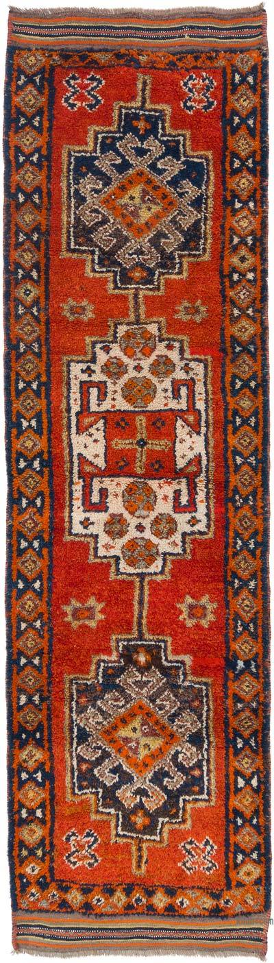 Vintage Tribal Runner Rug - 3' 1" x 11' 1" (37" x 133")
