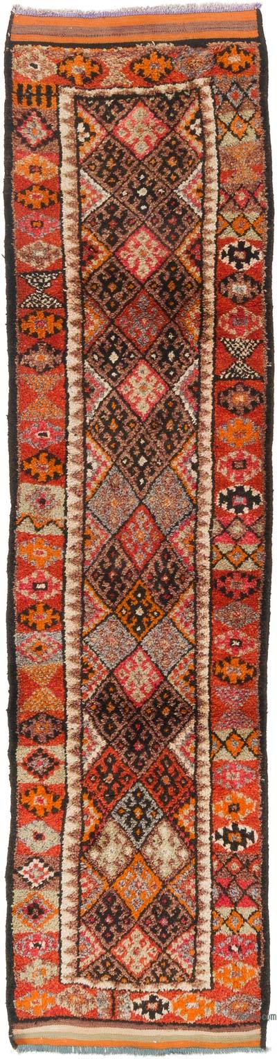 Vintage Tribal Runner Rug - 2' 9" x 10' 7" (33" x 127")