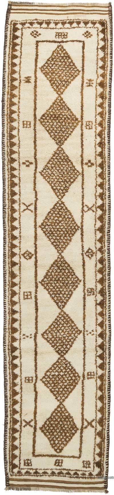 Vintage Tribal Runner Rug - 2' 10" x 12' 9" (34" x 153")