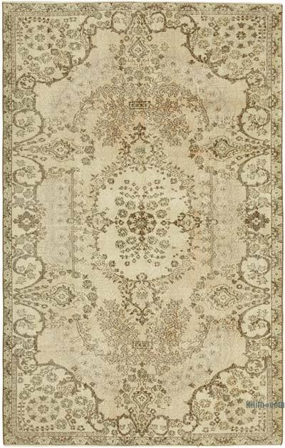 Vintage Turkish Hand-Knotted Rug - 5' 6" x 8' 10" (66" x 106")